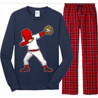 Dabbing Baseball Player Long Sleeve Pajama Set