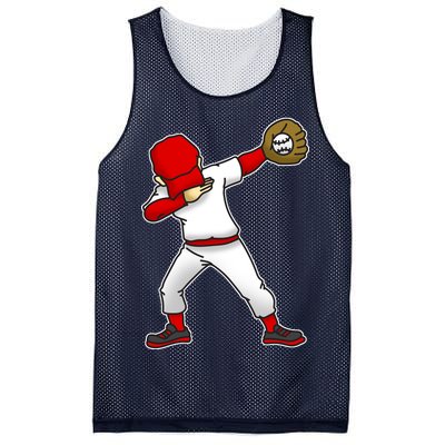 Dabbing Baseball Player Mesh Reversible Basketball Jersey Tank