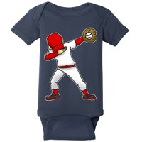 Dabbing Baseball Player Baby Bodysuit