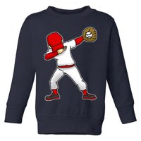 Dabbing Baseball Player Toddler Sweatshirt