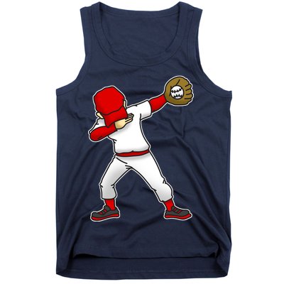 Dabbing Baseball Player Tank Top