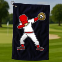 Dabbing Baseball Player Golf Towel