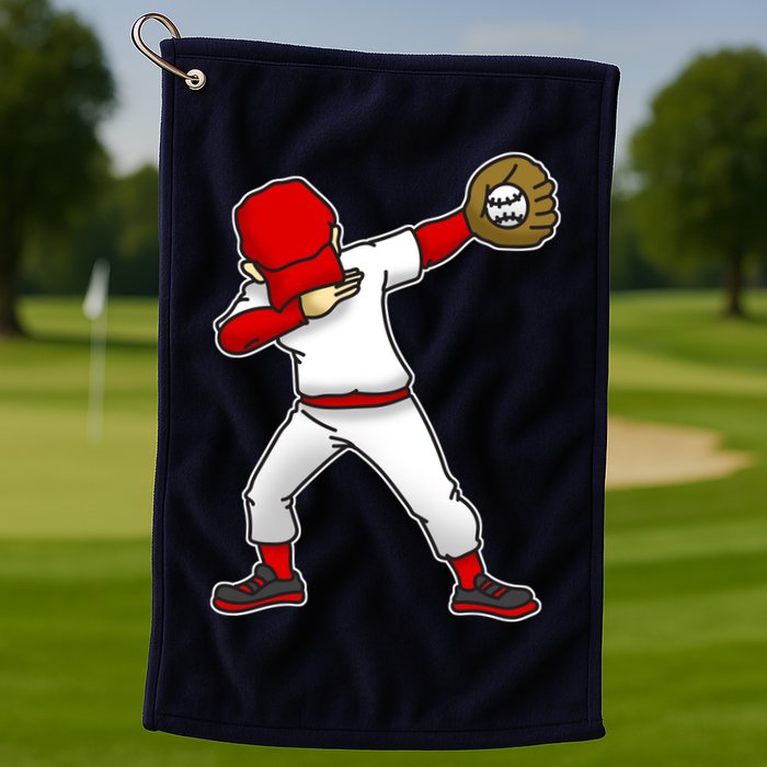 Dabbing Baseball Player Golf Towel