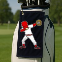 Dabbing Baseball Player Golf Towel