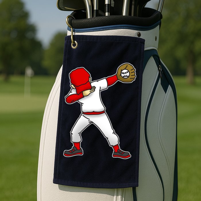 Dabbing Baseball Player Golf Towel