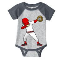 Dabbing Baseball Player Infant Baby Jersey Bodysuit