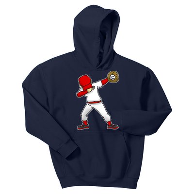 Dabbing Baseball Player Kids Hoodie