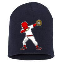 Dabbing Baseball Player Short Acrylic Beanie