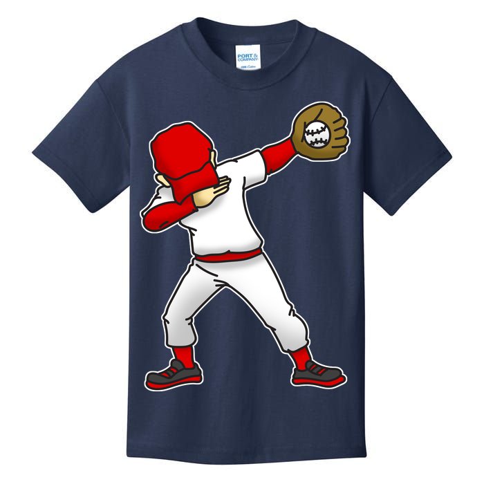 Dabbing Baseball Player Kids T-Shirt