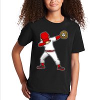 Dabbing Baseball Player Kids T-Shirt