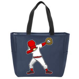 Dabbing Baseball Player Zip Tote Bag