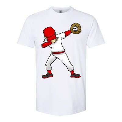 Dabbing Baseball Player Softstyle CVC T-Shirt