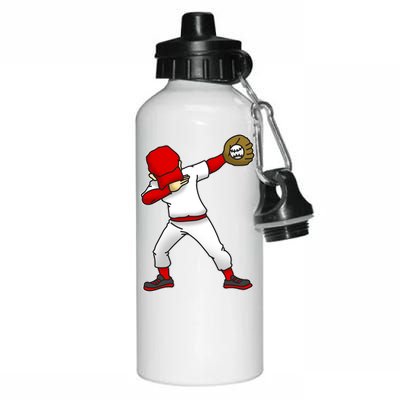 Dabbing Baseball Player Aluminum Water Bottle