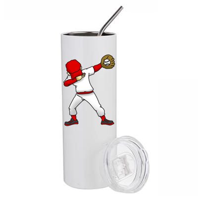 Dabbing Baseball Player Stainless Steel Tumbler