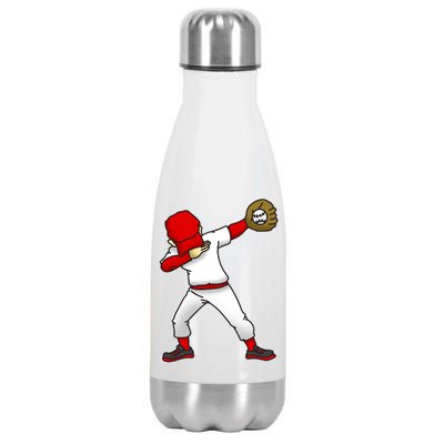 Dabbing Baseball Player Stainless Steel Insulated Water Bottle