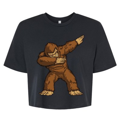 Dabbing Bigfoot Bella+Canvas Jersey Crop Tee