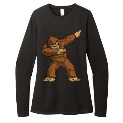 Dabbing Bigfoot Womens CVC Long Sleeve Shirt