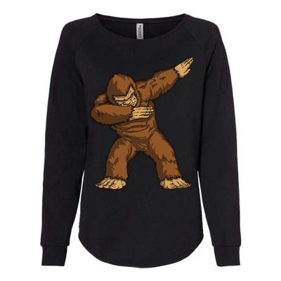 Dabbing Bigfoot Womens California Wash Sweatshirt