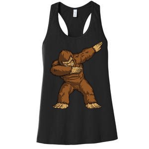 Dabbing Bigfoot Women's Racerback Tank