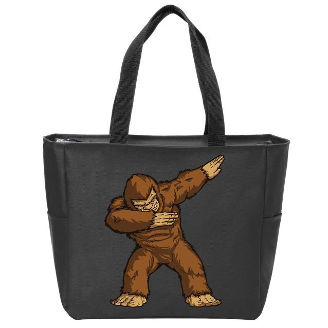 Dabbing Bigfoot Zip Tote Bag