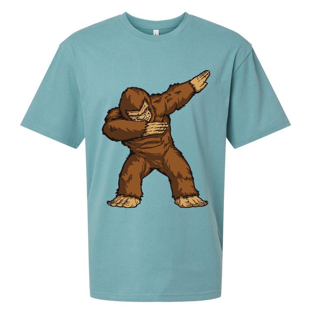 Dabbing Bigfoot Sueded Cloud Jersey T-Shirt