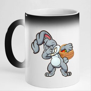 Dabbing Bunny 11oz Black Color Changing Mug