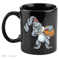 Dabbing Bunny 11oz C Handle Ceramic Mug