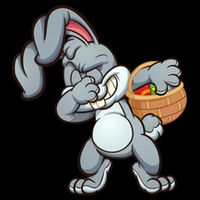 Dabbing Bunny Drawstring Bag