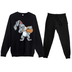 Dabbing Bunny Premium Crewneck Sweatsuit Set