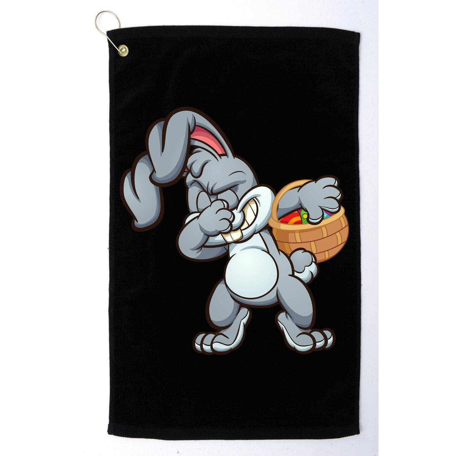 Dabbing Bunny Golf Towel