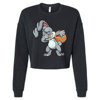 Dabbing Bunny Cropped Pullover Crew