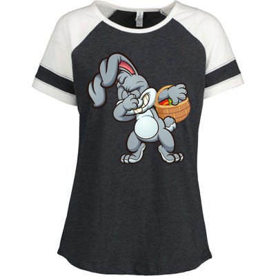 Dabbing Bunny Enza Ladies Jersey Colorblock Tee