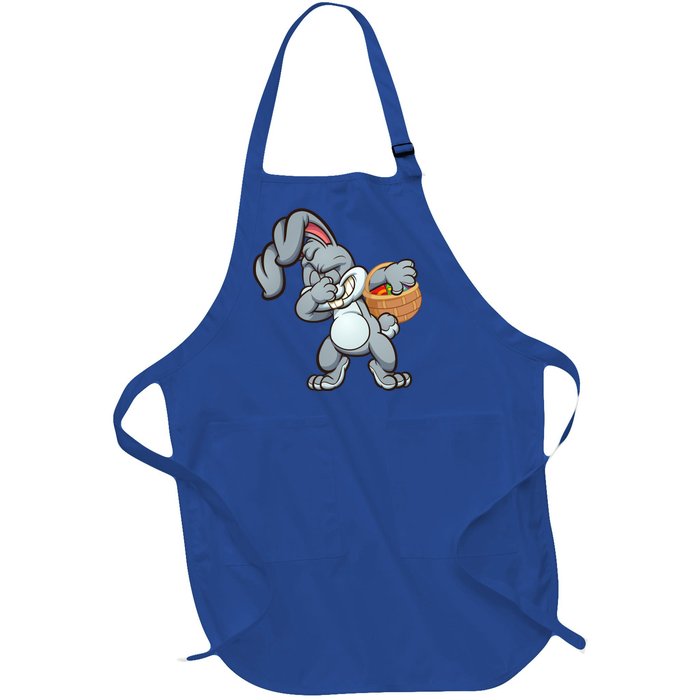 Dabbing Bunny Full-Length Apron With Pockets