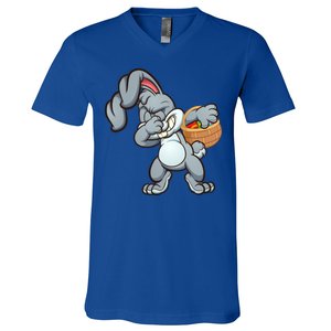 Dabbing Bunny V-Neck T-Shirt