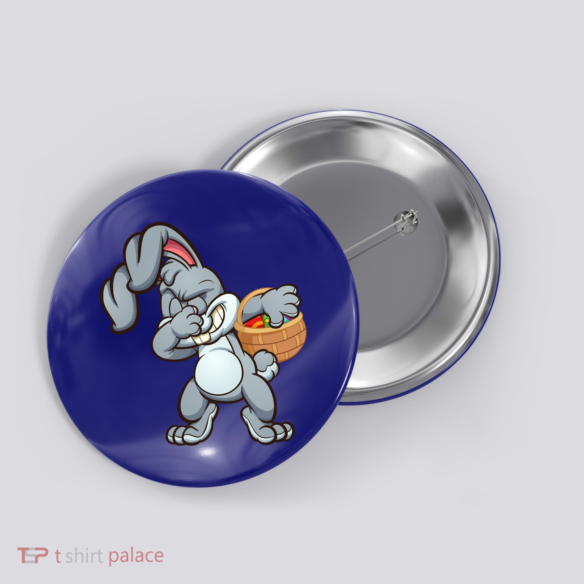 Dabbing Bunny Button