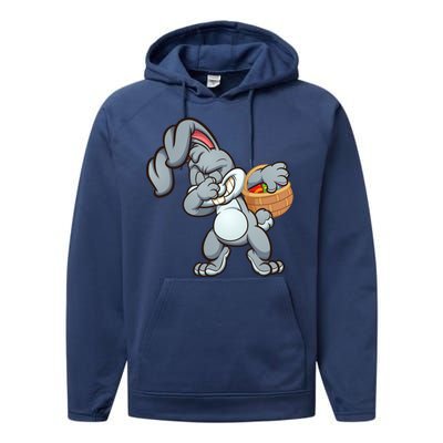 Dabbing Bunny Performance Fleece Hoodie