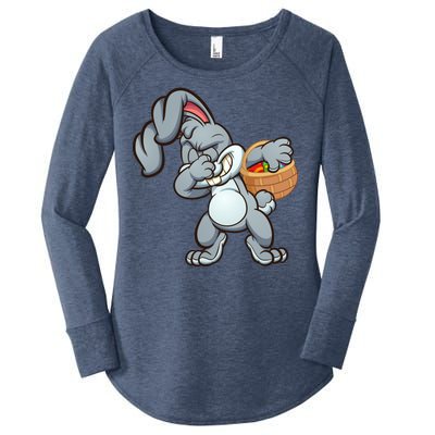 Dabbing Bunny Women's Perfect Tri Tunic Long Sleeve Shirt