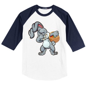 Dabbing Bunny Baseball Sleeve Shirt