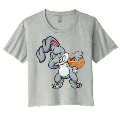 Dabbing Bunny Women's Crop Top Tee