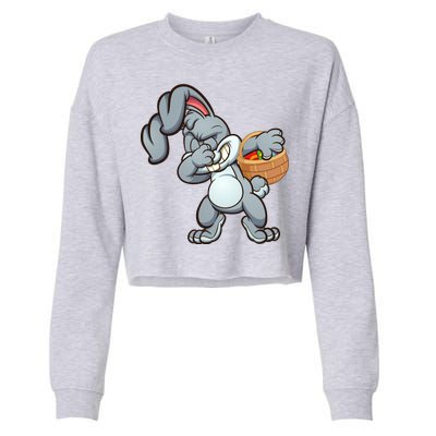 Dabbing Bunny Cropped Pullover Crew