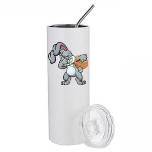 Dabbing Bunny Stainless Steel Tumbler