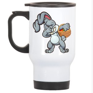 Dabbing Bunny Stainless Steel Travel Mug