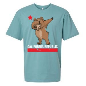 Dabbing California Republic Bear Sueded Cloud Jersey T-Shirt