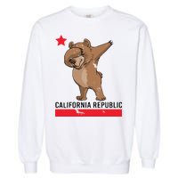 Dabbing California Republic Bear Garment-Dyed Sweatshirt