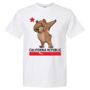 Dabbing California Republic Bear Garment-Dyed Heavyweight T-Shirt