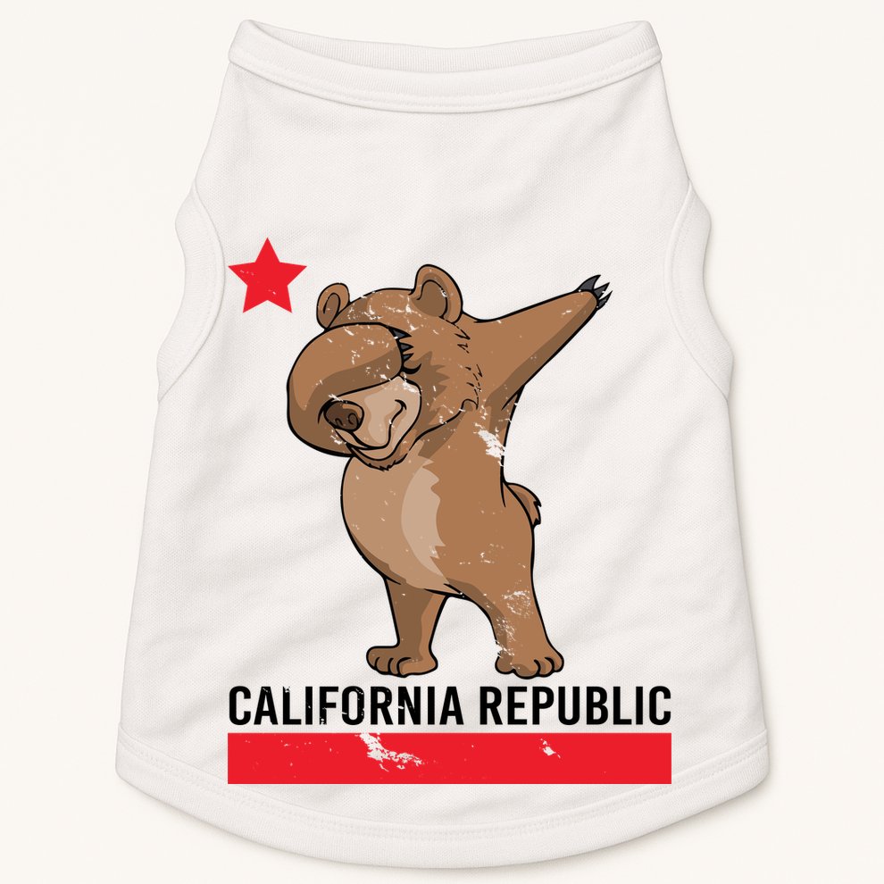 Dabbing California Republic Bear Doggie Tank