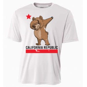 Dabbing California Republic Bear Cooling Performance Crew T-Shirt