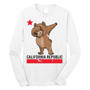 Dabbing California Republic Bear Long Sleeve Shirt