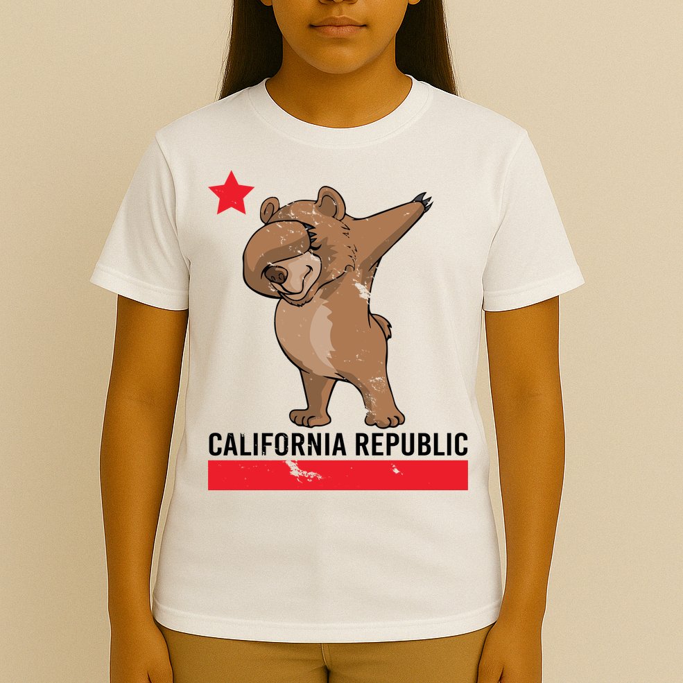 Dabbing California Republic Bear T-Shirt