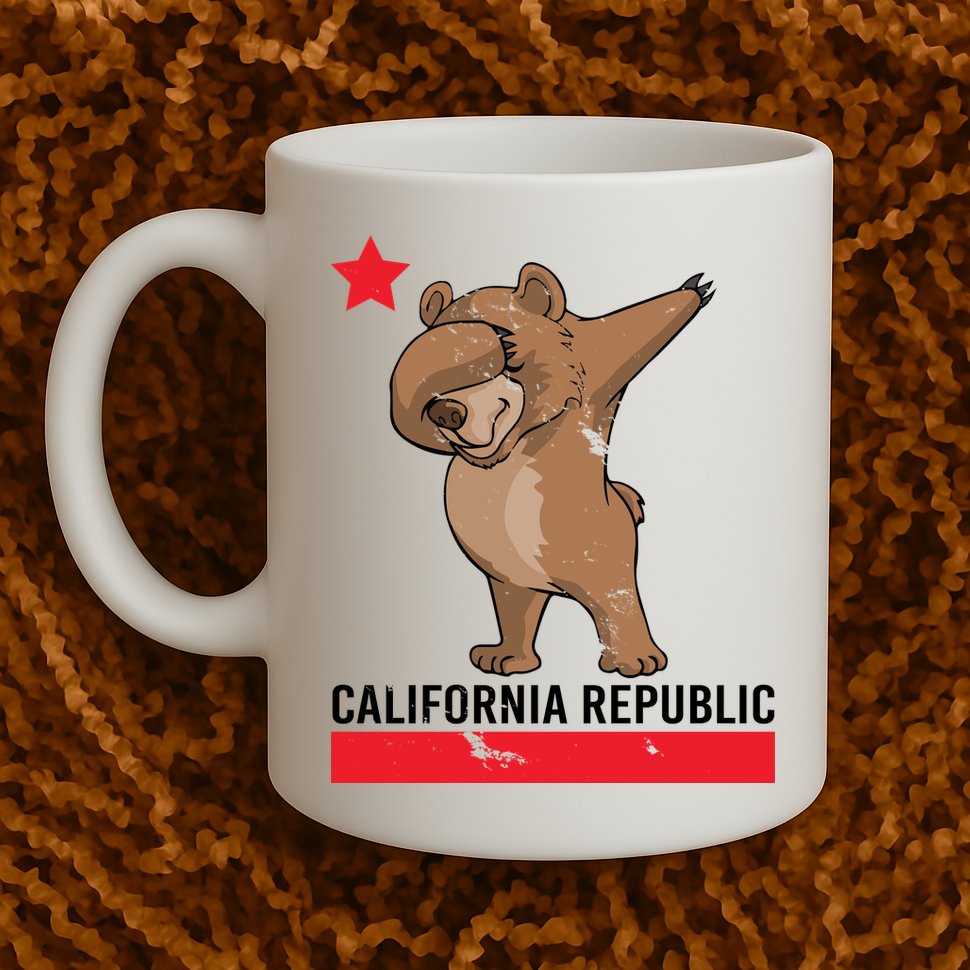 Dabbing California Republic Bear Mug